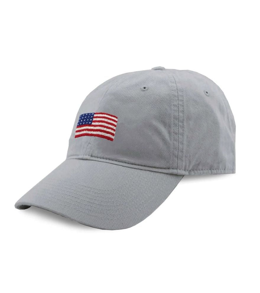 American Flag Needlepoint Hat by Smathers & Branson