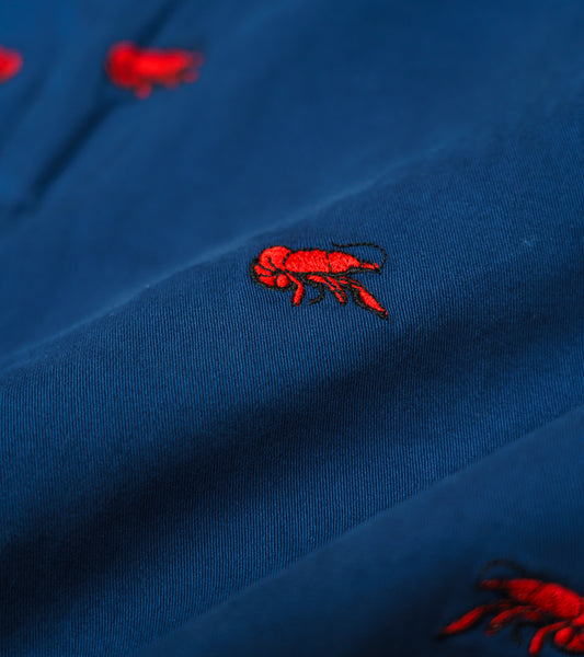 Crawfish Embroidered Seersucker Short for Louisiana Style