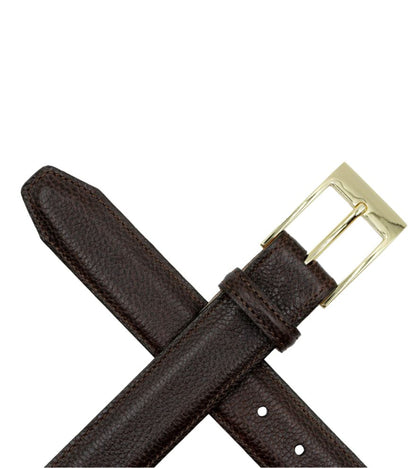 2 Buckle Scotch Grain Belt by Martin Dingham