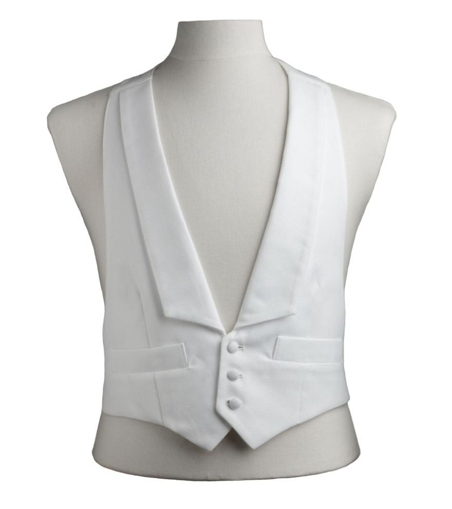 Adjustable Pique Formal Vest by David Donahue