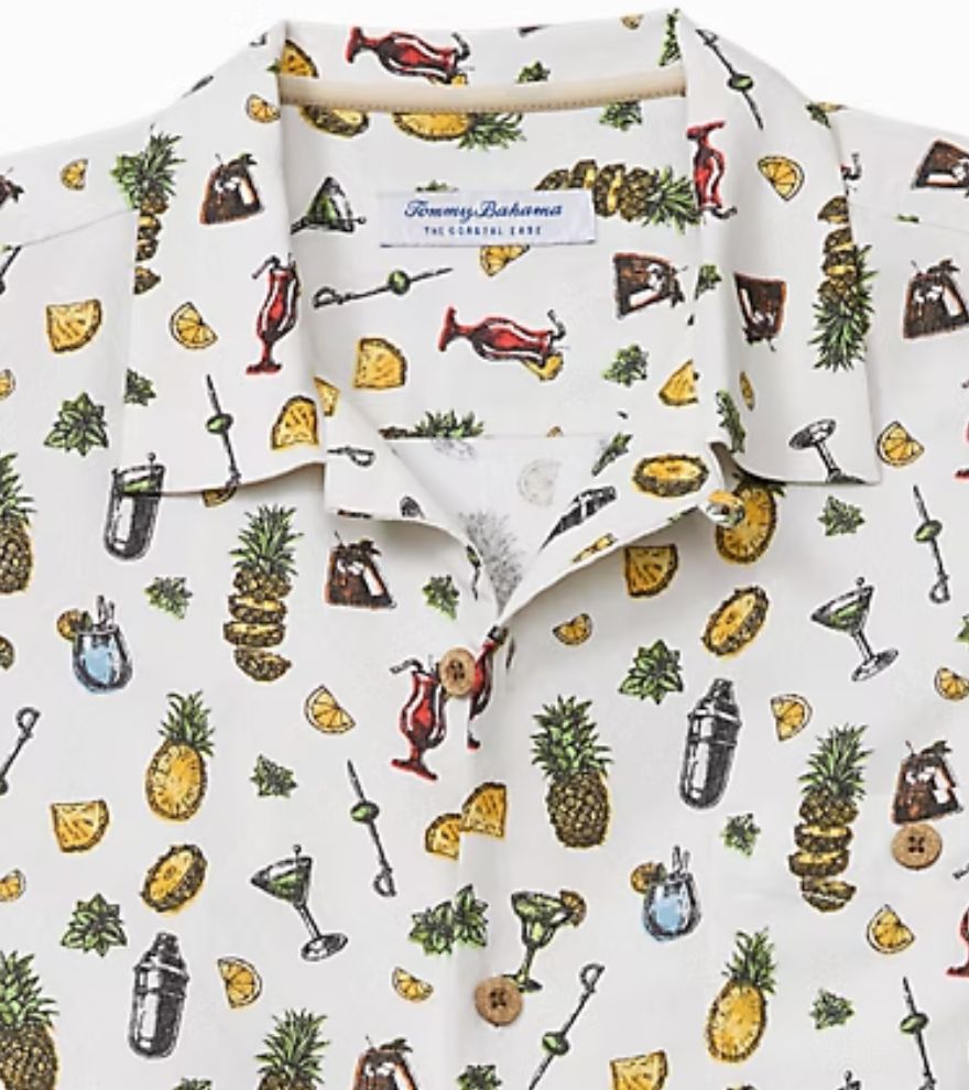 Coastal Ease Shake & Sip Camp Shirt by Tommy Bahama