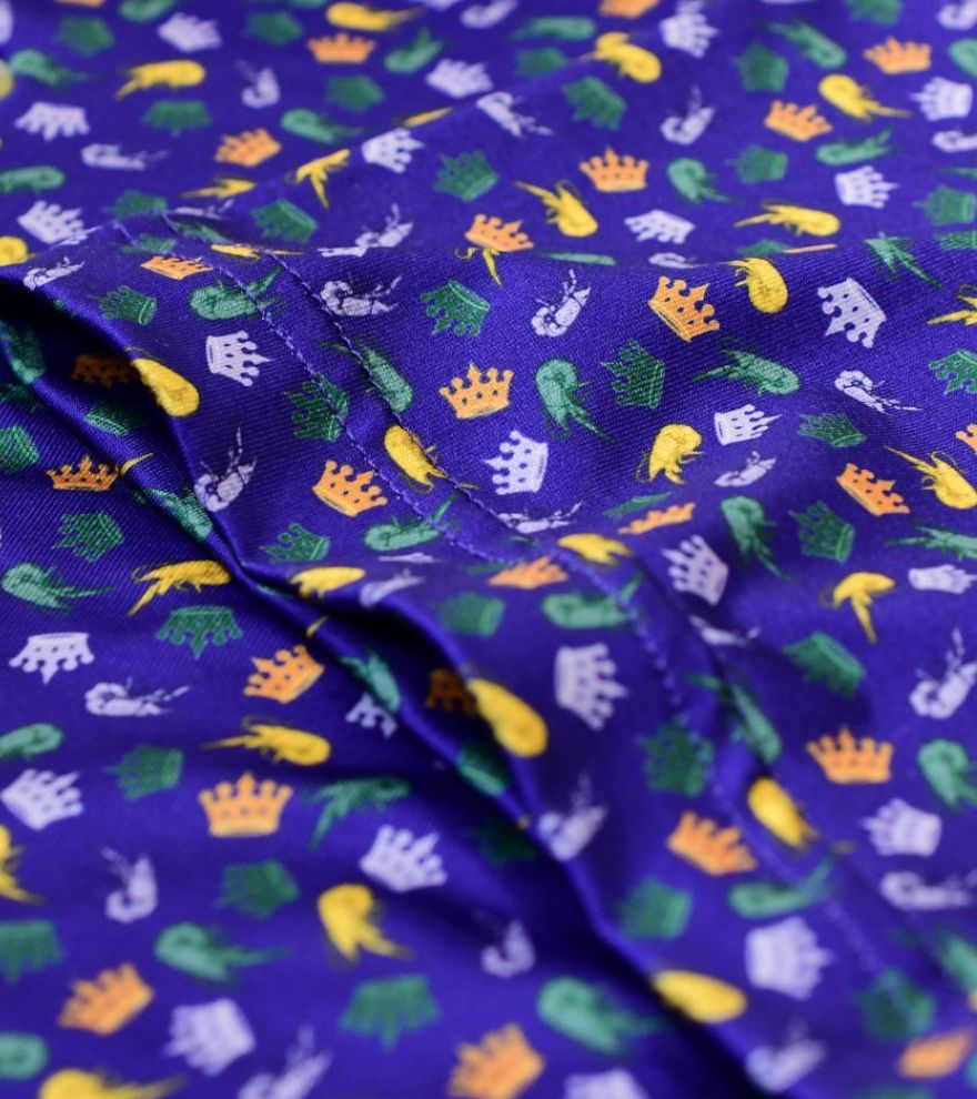 Crawfish & Crowns Mardi Gras Performance Polo