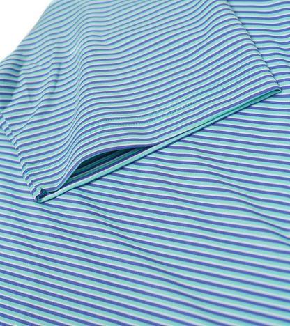 Crawfish Mini Multi Stripe Performance Polo