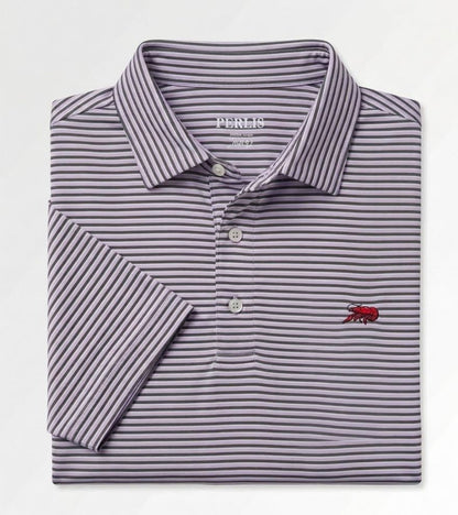 Crawfish Mini Multi Stripe Performance Polo