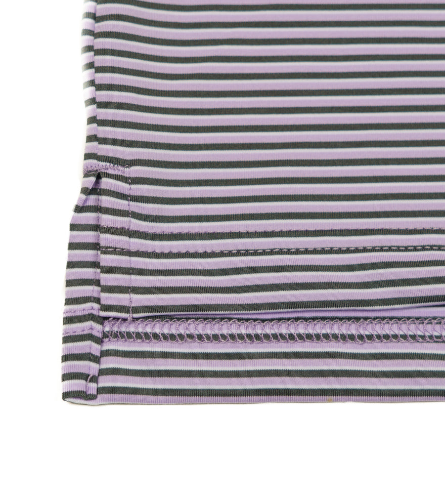 Crawfish Mini Multi Stripe Performance Polo