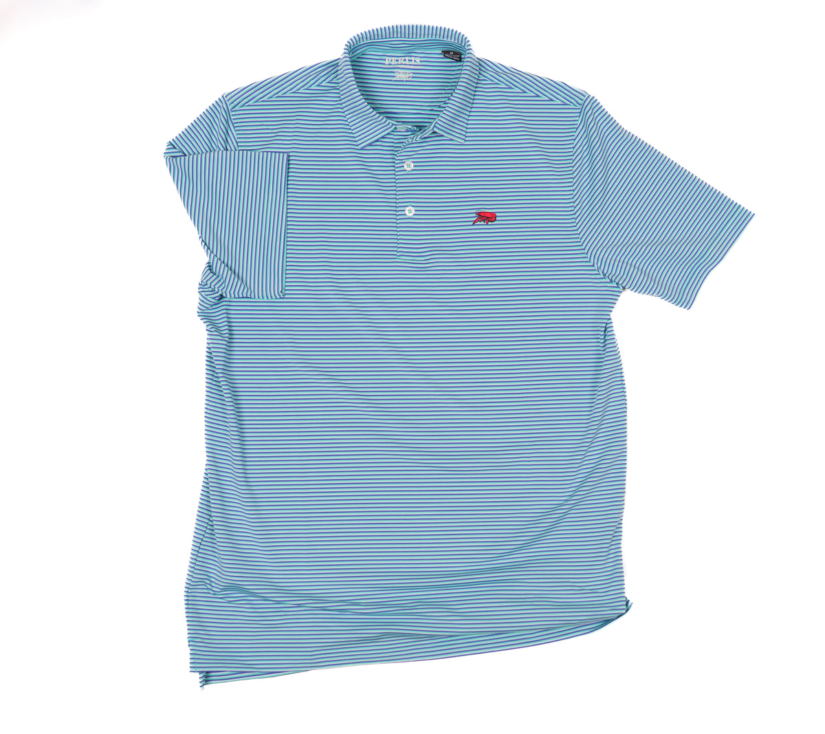 Crawfish Mini Multi Stripe Performance Polo