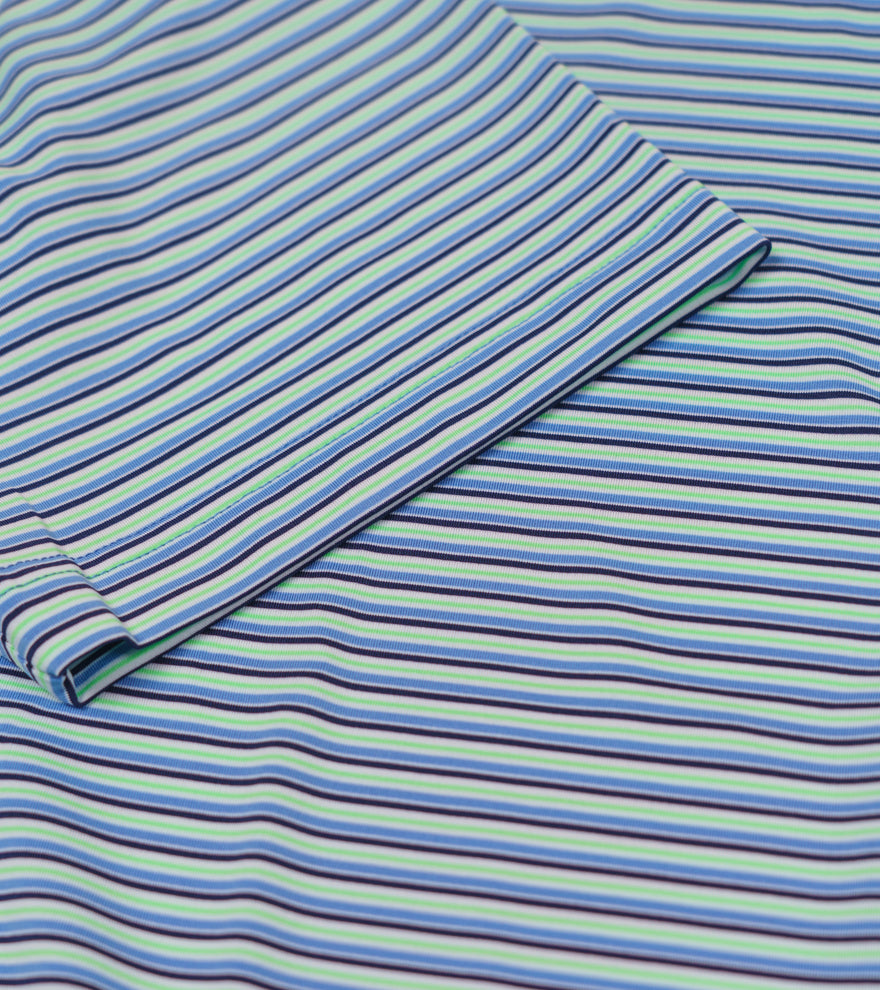 Crawfish Multi Stripe Performance Polo
