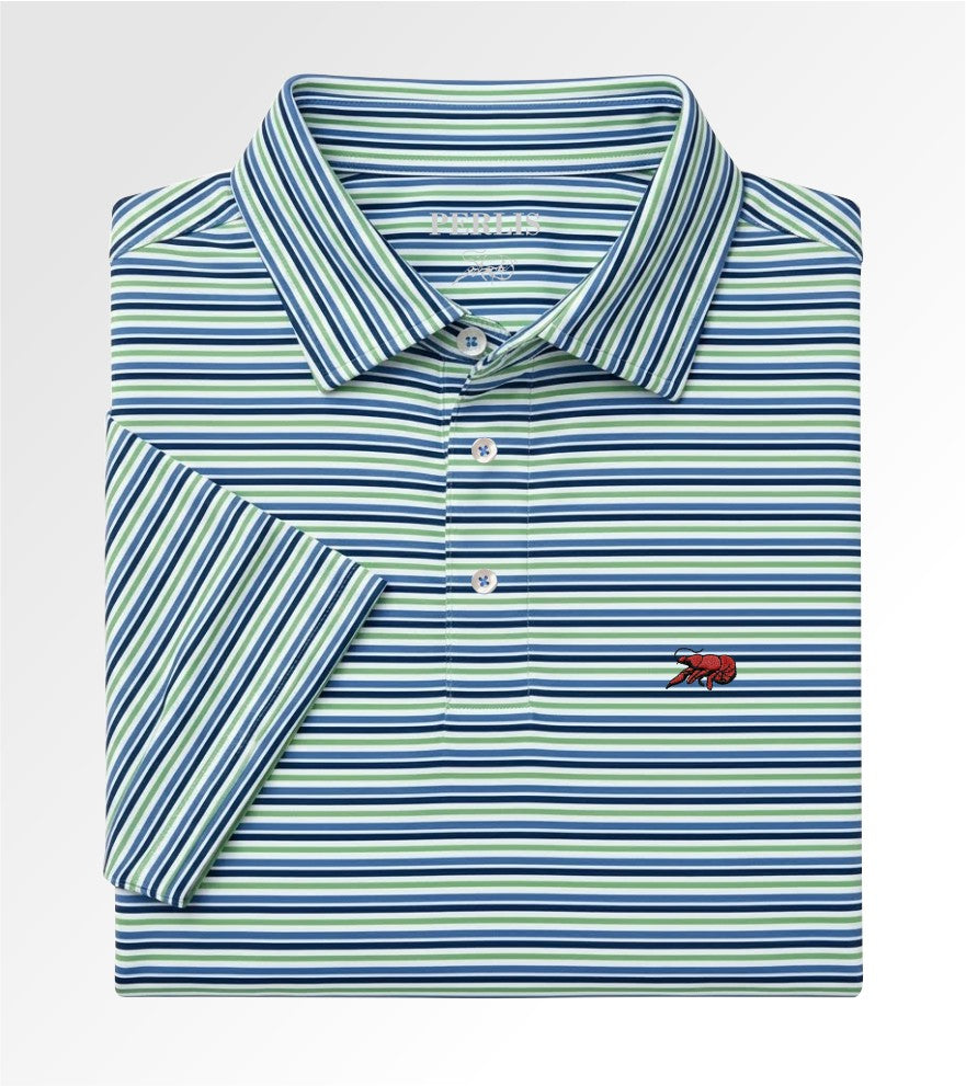 Crawfish Multi Stripe Performance Polo