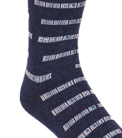 Crawfish NOLA Street Tiles Pima Cotton Sock