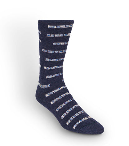 Crawfish NOLA Street Tiles Pima Cotton Sock