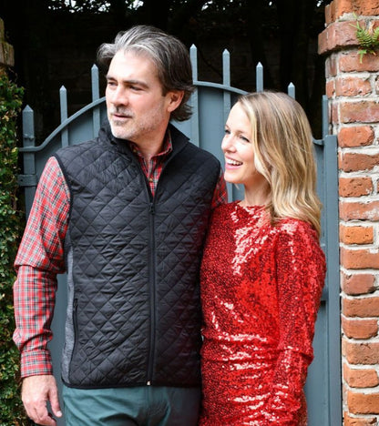 Crawfish Quilted Vest with Performance Back