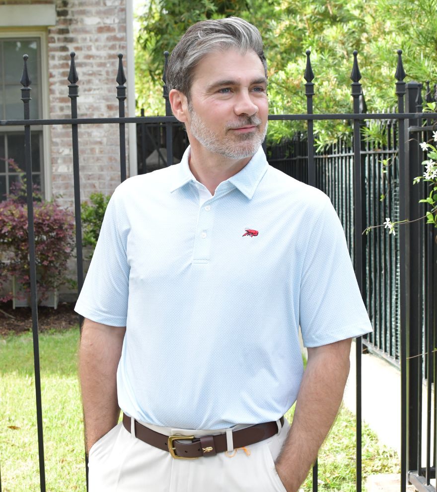 Crawfish Star Dot Performance Polo