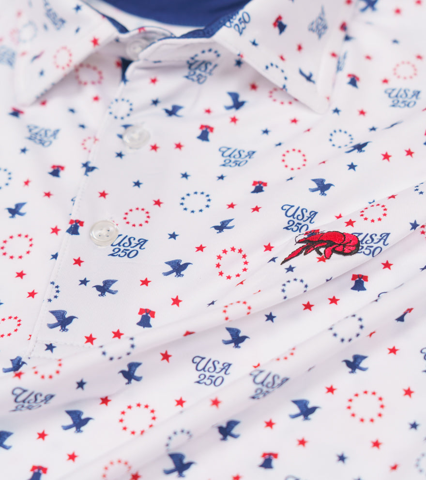 Crawfish USA 250th Birthday Performance Polo