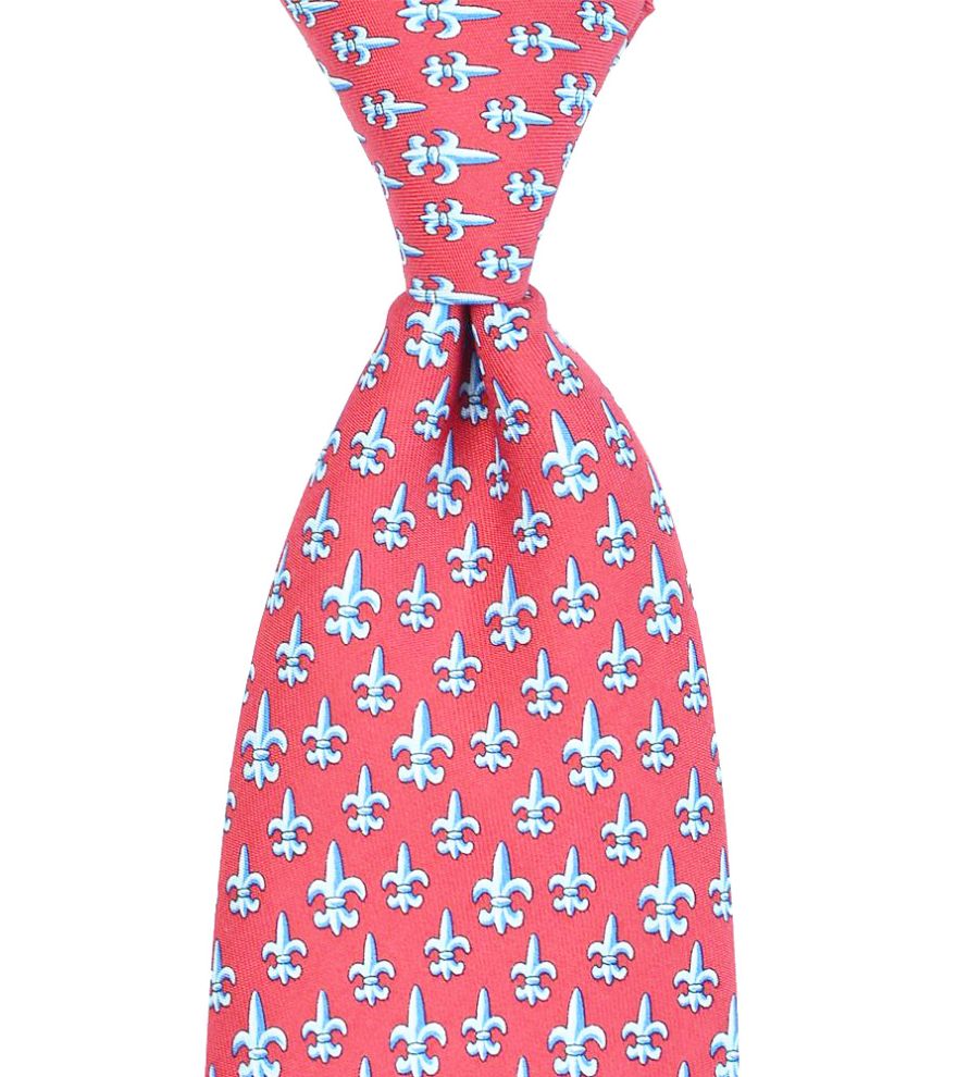 Fleur de Lis Silk Tie by Vineyard Vines for New Orleans Style