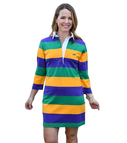 Full Stripe Mardi Gras Rugby Dress