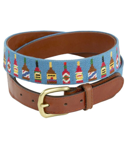 Hot Sauce Needlepoint Belt by Smathers & Branson