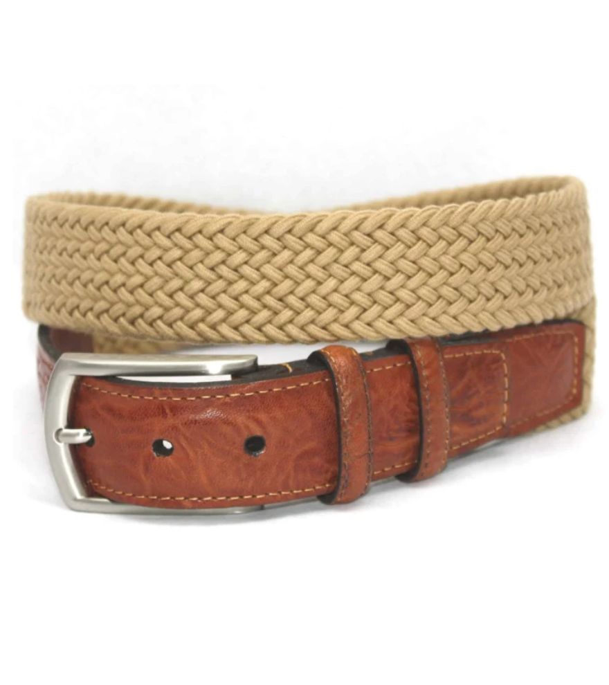 Italian Woven Cotton Elastic Belt