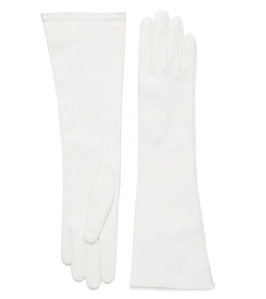Ladies Elbow Length Leather Formal Gloves