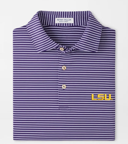 LSU Tiebreaker Performance Jersey Polo by Peter Millar