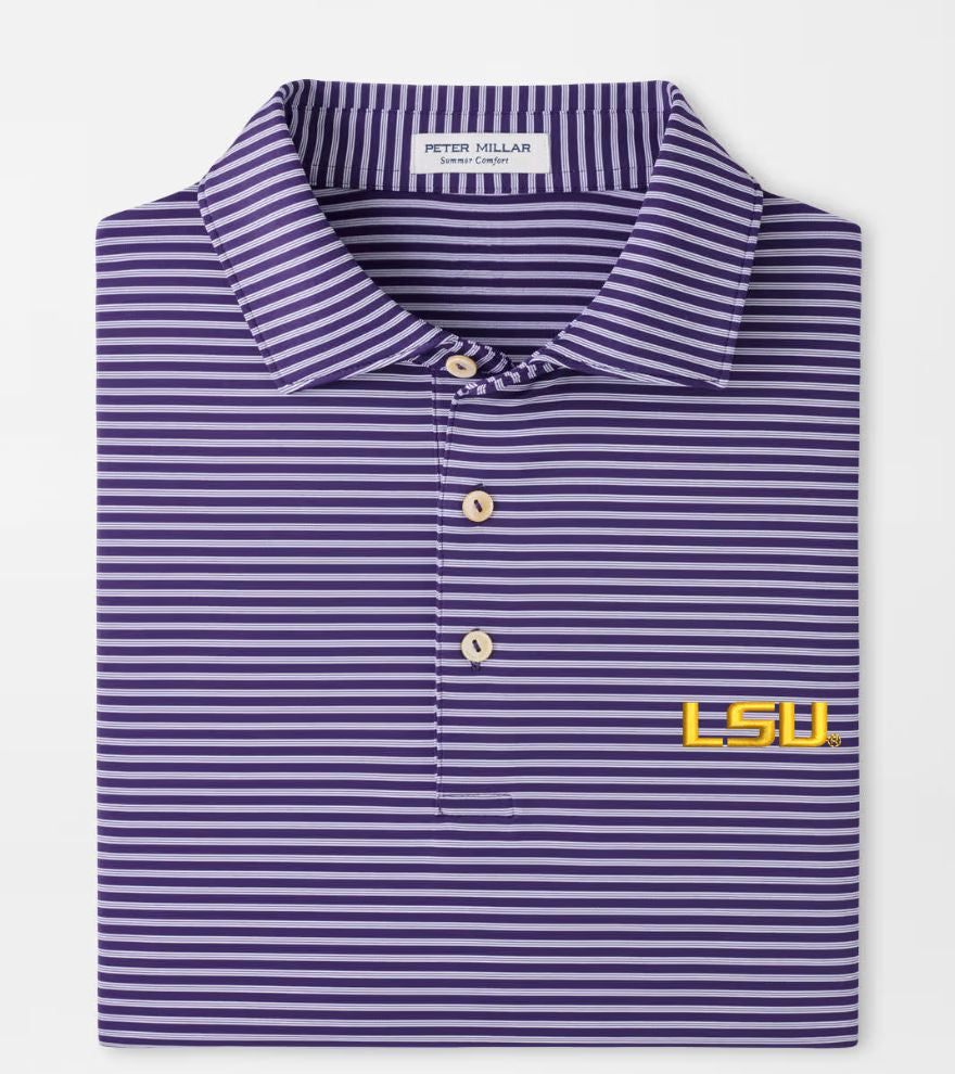 LSU Tiebreaker Performance Jersey Polo by Peter Millar