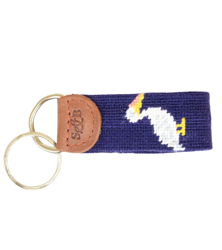 Pelican Needlepoint Key Fob by Smathers & Branson
