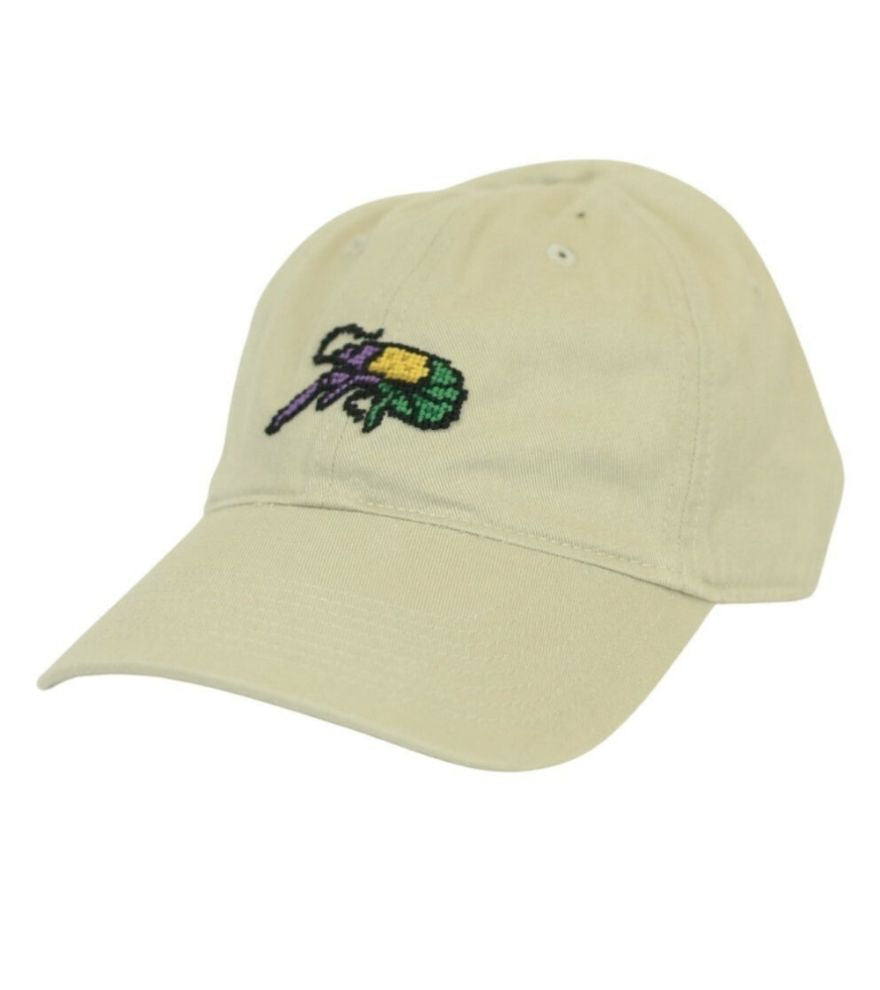 Tri Color Mardi Gras Needlepoint Hat by Smathers & Branson